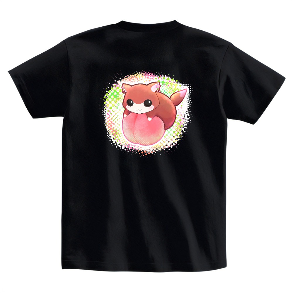 桃とモモンガTシャツ | Creators Parade!