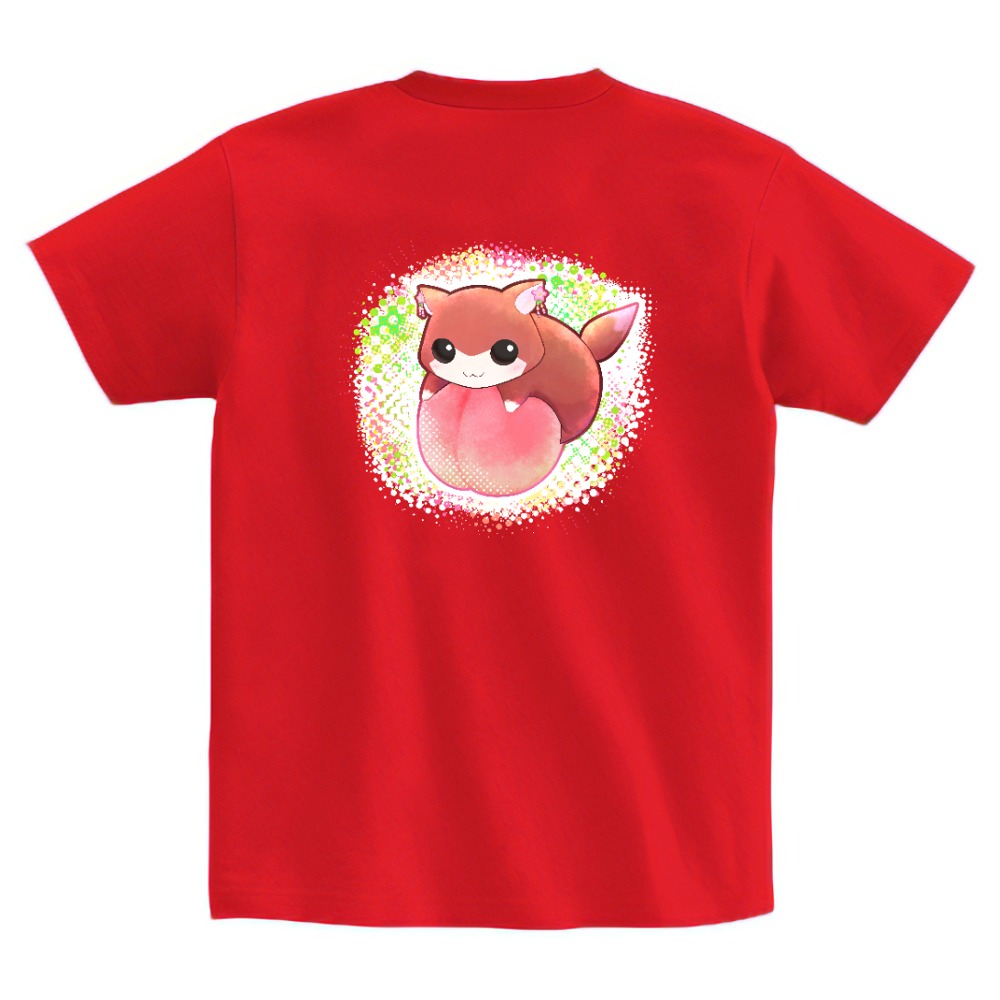 桃とモモンガTシャツ | Creators Parade!
